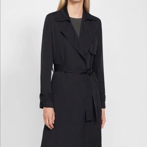 Theory 100% Silk Trench Coat